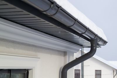 Vinyl Gutters Installation detail