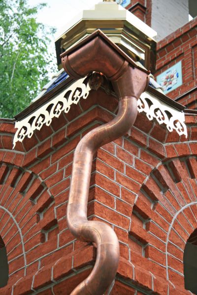 Church Downspout Installation in Batavia